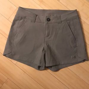 Grey UA woman’s shorts.